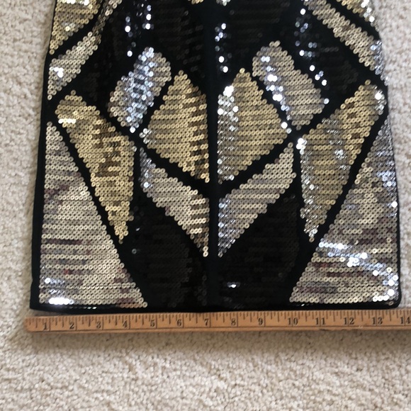 NWT Charlotte Russe Siver Sequined Skeleton dress - Picture 10 of 12